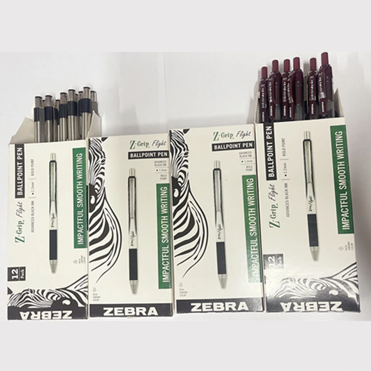 ZEBRA tollgyártó --- Sokféle toll igény szerint dobozba csomagolva.